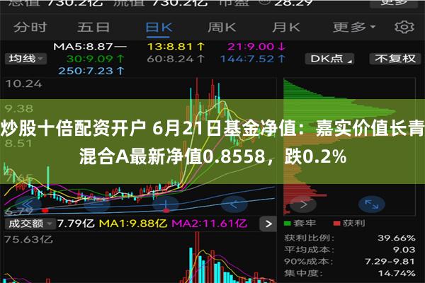 炒股十倍配资开户 6月21日基金净值：嘉实价值长青混合A最新净值0.8558，跌0.2%