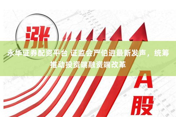 永华证券配资平台 证监会严伯进最新发声，统筹推动投资端融资端改革